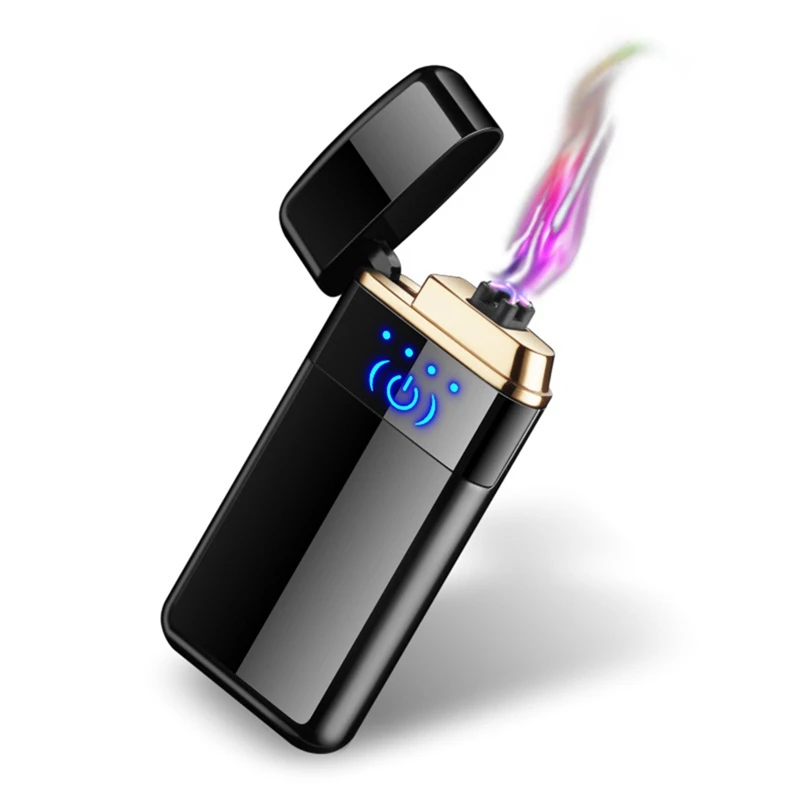 Новая электрическая зажигалка с Мощный светодиодный дисплей usb зарядка