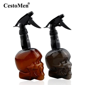 

CestoMen 500ML Hairdressing Skull Bottle Large Capcity Barbershop Watching Can Mulitiple Application Ergonnomic Spary Bottles