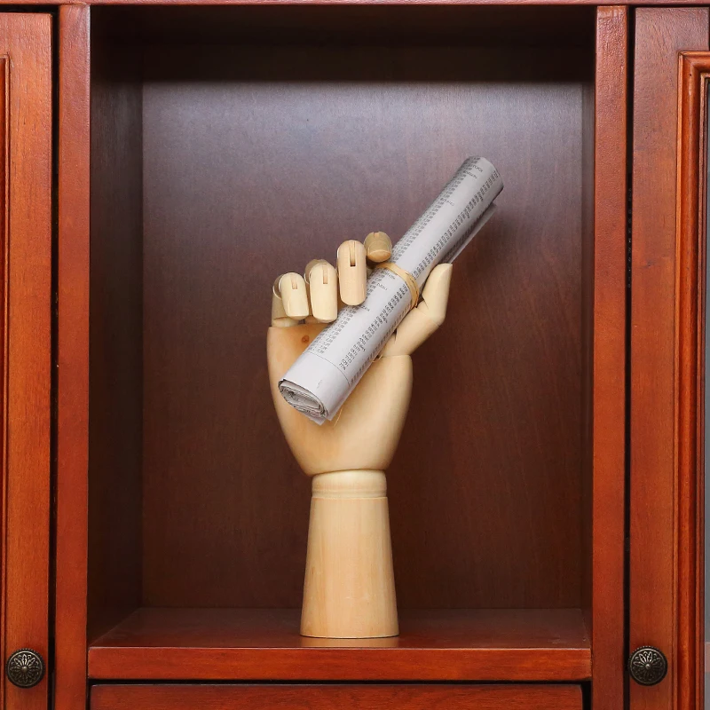 Tanio Kreatywne drewniane ozdoby modelowe drewniane lalki wspólne ręce domu salon biura sklep
