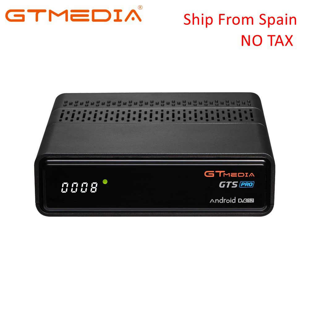 GTmedia GTS PRO Android 6 0 TV BOX Черный Цвет DVB S/S2 встроенный WiFi HD Amlogic S905D цифра спутниковый