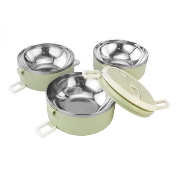 

304 Stainless Steel Lunch Box, Office Lunch Box, Separate Bento, Portable Thermal Food Container with Chopsticks and Spoon