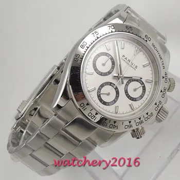 

Parnis Quartz Chronograph Watch Men Top Brand Luxury Pilot Business Waterproof Sapphire Crystal Men's Watch Relogio Masculino