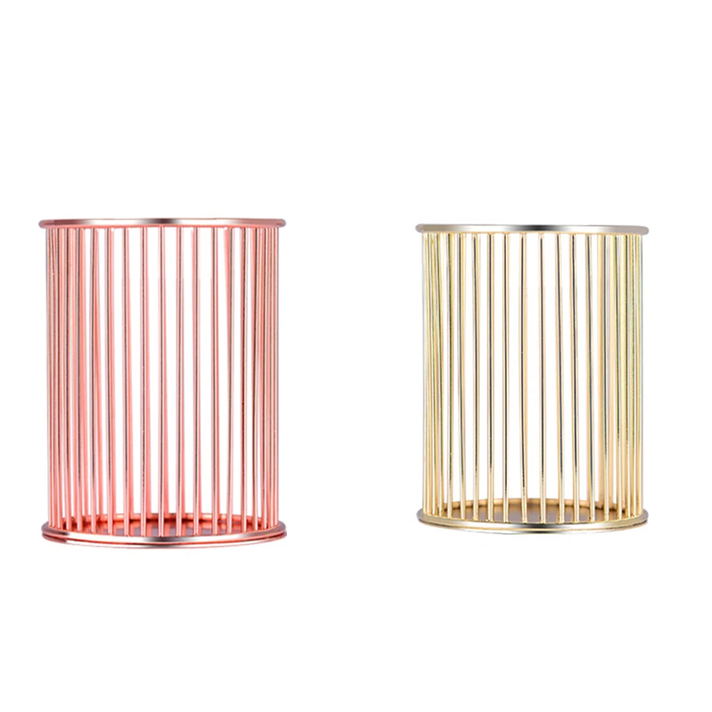

Multifunctional Iron Pen Holder Hollow Office Storage Tube Student Desktop Stationery Finishing Box