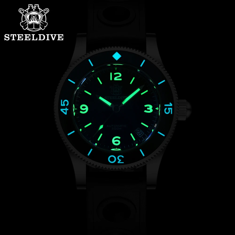 Steeldive SD1952 Mit Logo Mit Datum 41MM NH35 Automatische  