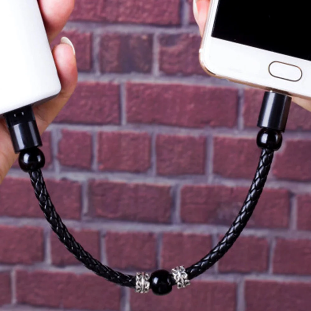 Портативный зарядный USB кабель на запястье для быстрой зарядки и передачи данных