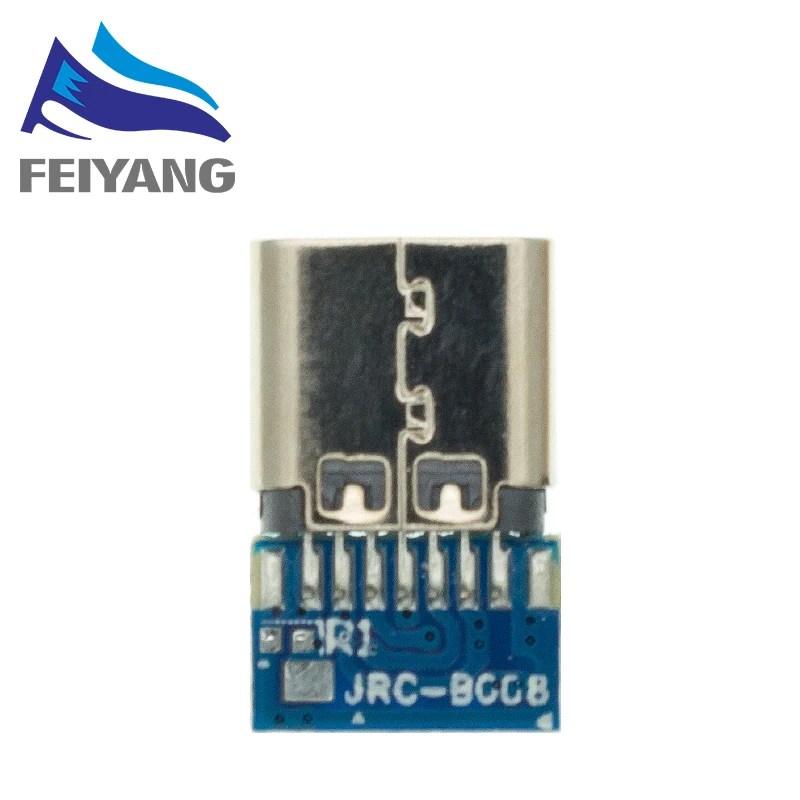 10 Stück USB 3.1 Typ C Stecker 24 Pins Stecker/Buchse Buchse Adapter auf Lötdraht und Kabel 24 Pins Unterstützung PCB Board – Detail 5