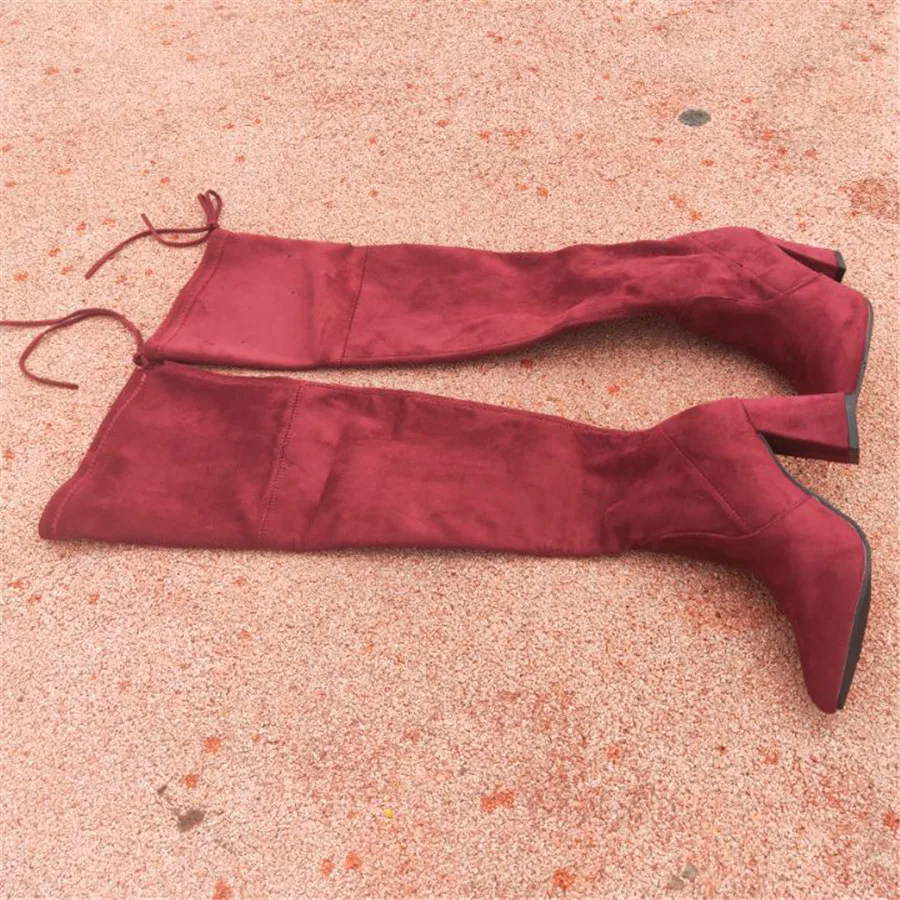 

platform high heel women winter Overknee Increase Women's shoes boots Woman