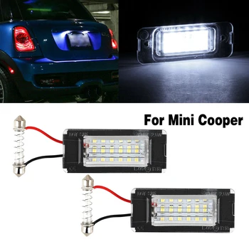 

2Pcs For MINI COOPER R56 Hatchback R57 R58 Coupe R59 Roadster LED number License Plate Lights lamp Bulbs car light assembly new