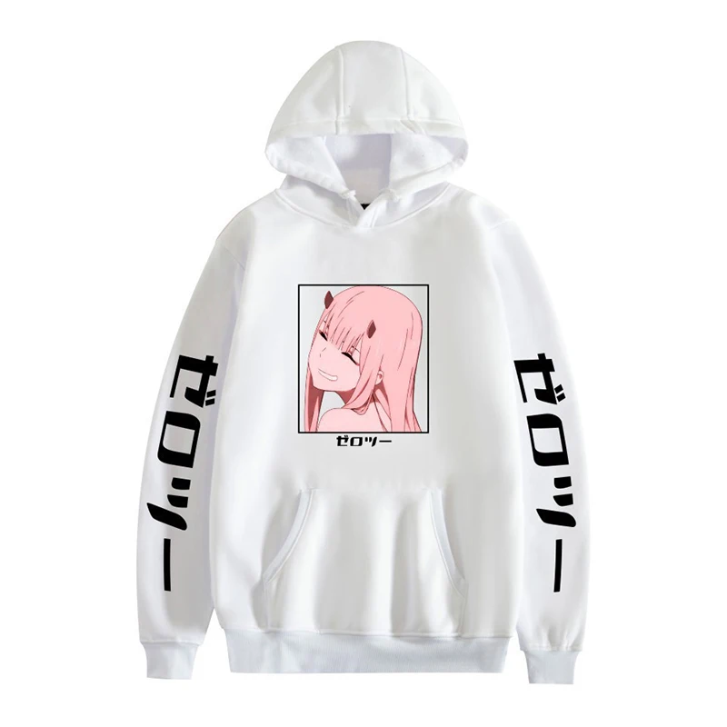 2021 New Kawaii Anime Darling In The Franxx Men Women Unisex Hoodies Sweatshirts Zero Two Hoodie Autumn Winter Harajuku | Женская одежда