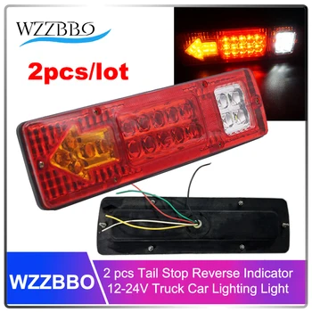 

2 Pcs/lot Car Led Rear Lights Tail Stop Reverse Indicator Truck Trailer Caravan Van Rear Lamp 12-24V Durable Turn Light