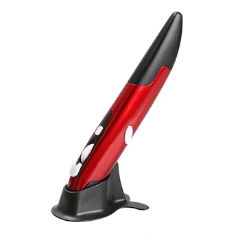 

Resolution Adjustable Pen Mouse Red Optical 2.4 GHz Wireless EL-P01 Pen Mouse with USB Receiver For Pad PC Brand New Xmas Gift