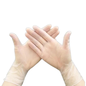 

100Pcs Food Grade Disposable PVC Gloves Protective Isolation Gloves Plastic Gloves for Food Cleaning Cooking Restaurant Kitchen