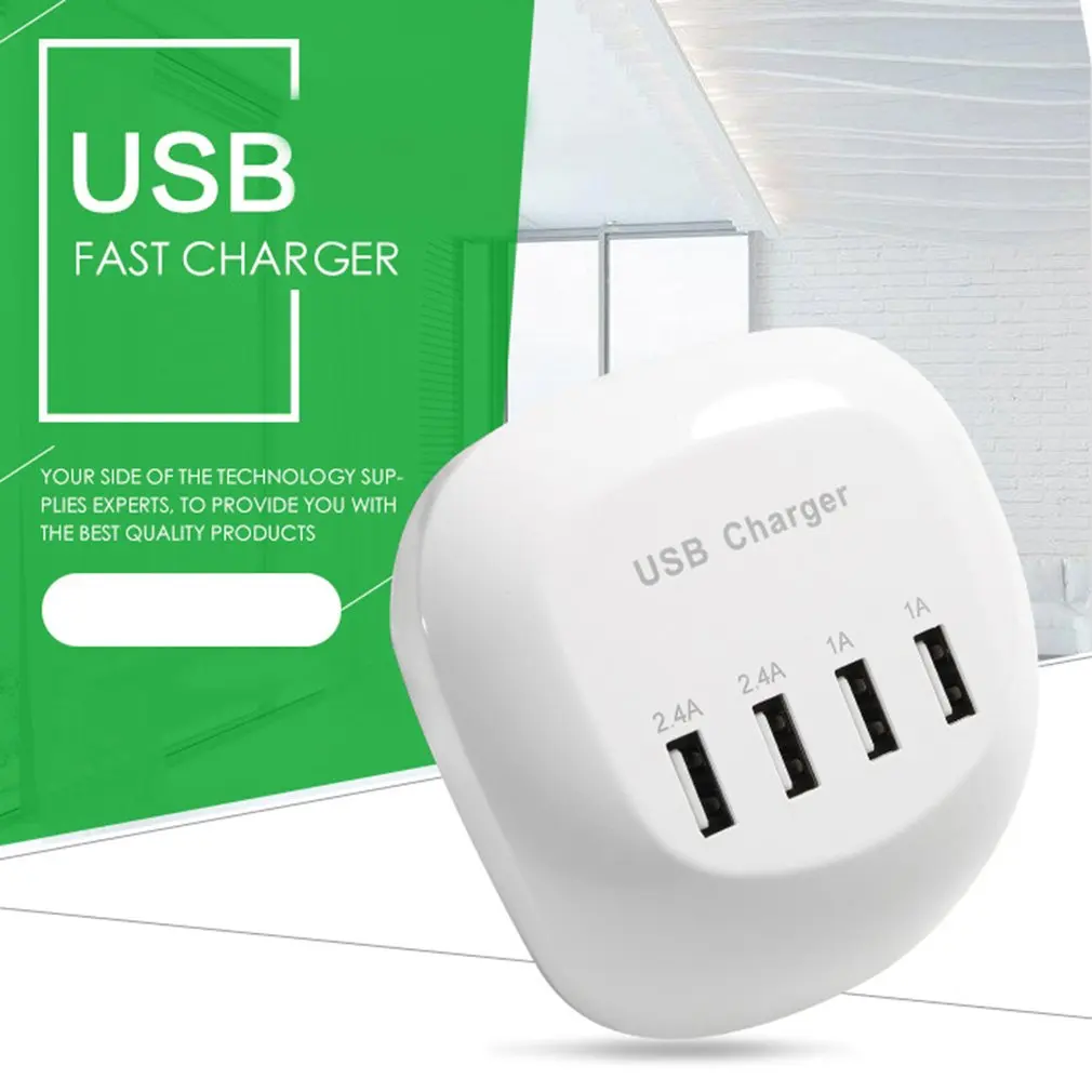 4 порта USB зарядное устройство для мобильного телефона Micro USB быстрая зарядка зарядное устройство для путешествий настенное зарядное устройство адаптер разъем универсальный для телефона