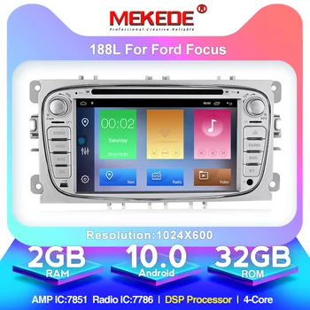 

HD Android 10.0 2+32G Car DVD Player 2 Din radio GPS Navi for Ford Focus Mondeo Kuga C-MAX S-MAX Galaxy Audio Stereo Head Unit