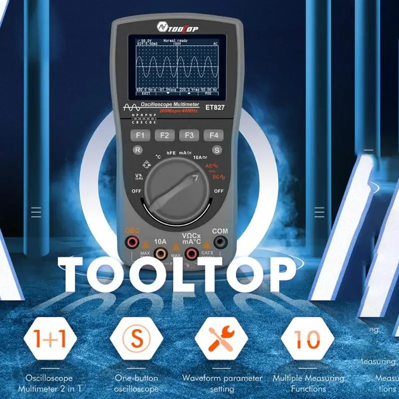 

Sampling 200MS/S Rate Analog Bandwidth Support Waveform Storage High-speed Sampling 40MHz Analog Bandwidth Oscilloscope