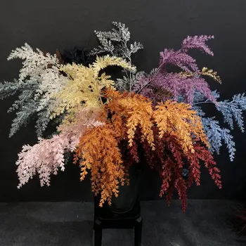 

5 Pcs Artificial Wheatgrass Solid Color Romantic Wedding Celebration Site Layout Flower Arrangement Simulated Ear Of Rice Plants