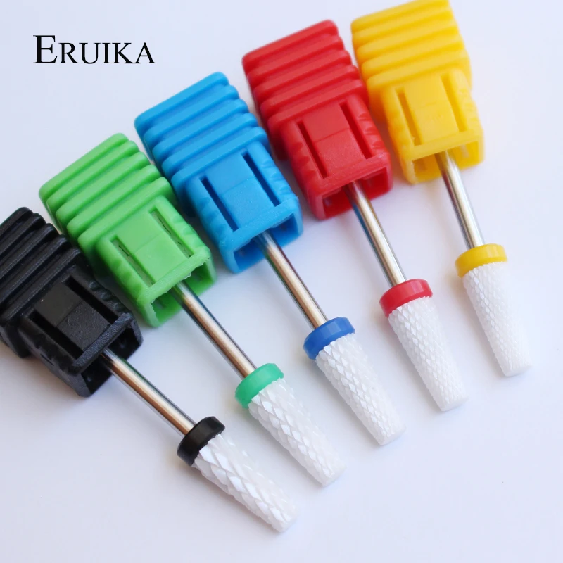 ERUIKA 1 шт. керамический конус для ногтей сверло фрезы Электрический Маникюрный сверлильный станок устройство для удаления аксессуаров гель пилка для ногтей Инструменты