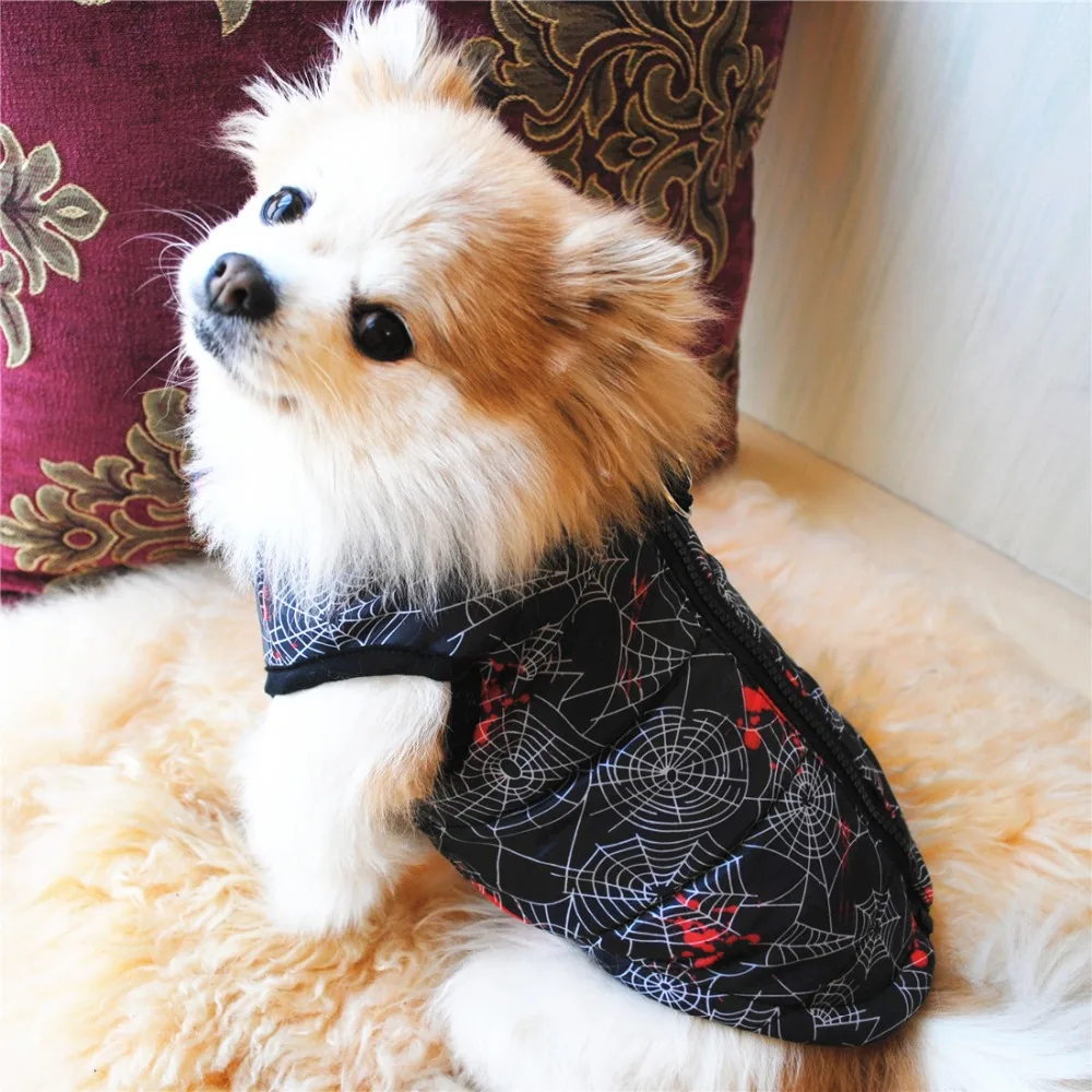 Теплая одежда для собак для маленьких собак, ветрозащитная зимняя куртка для собак, стеганая одежда для чихуахуа, французского бульдога, щенка, жилет