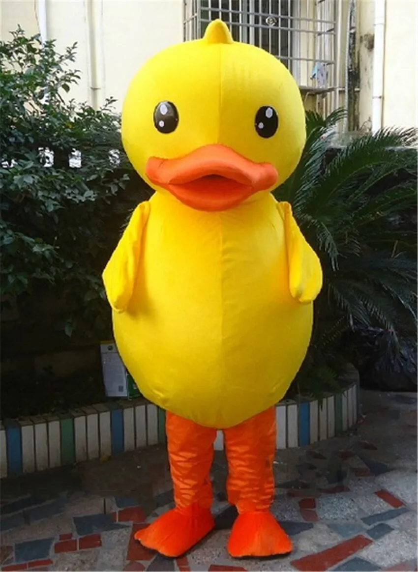 Yellow Duck Рождественский костюм талисмана для взрослых, костюм для мальчиков с желтой уткой и тыквой, вечерние костюмы для костюмированной вечеринки - Цвет: Yellow Duck
