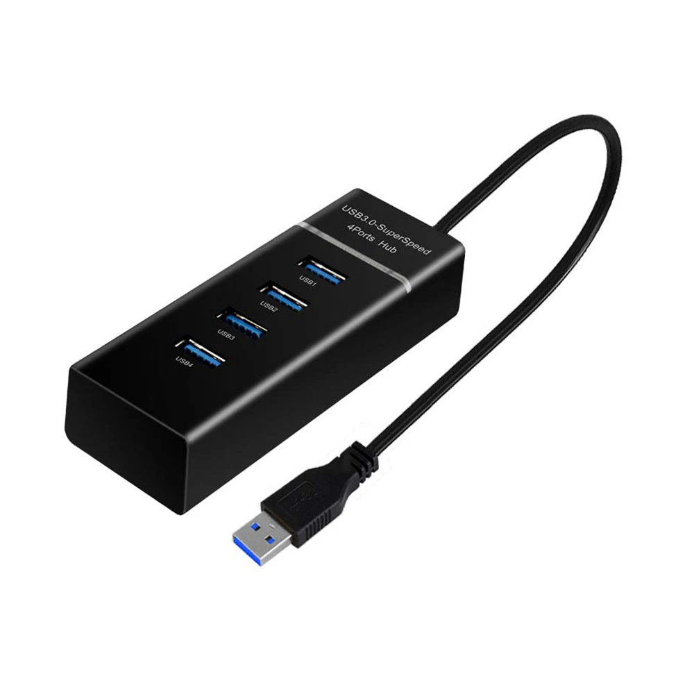 VIPATEY 4-Порты и разъёмы USB 3,0 концентратор Портативный центр данных со светодиодной подсветкой из 30 см кабель Для iMac MacBook Pro MacBook Air Тетрадь планшетный компьютер портативных ПК