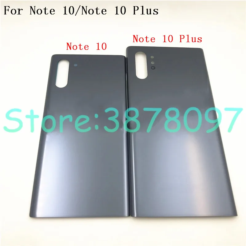 New For Samsung Galaxy Note 10 Battery Cover Door Back Housing Rear Case For Note 10 Plus Glass Battery Door+Adhesive Sticker