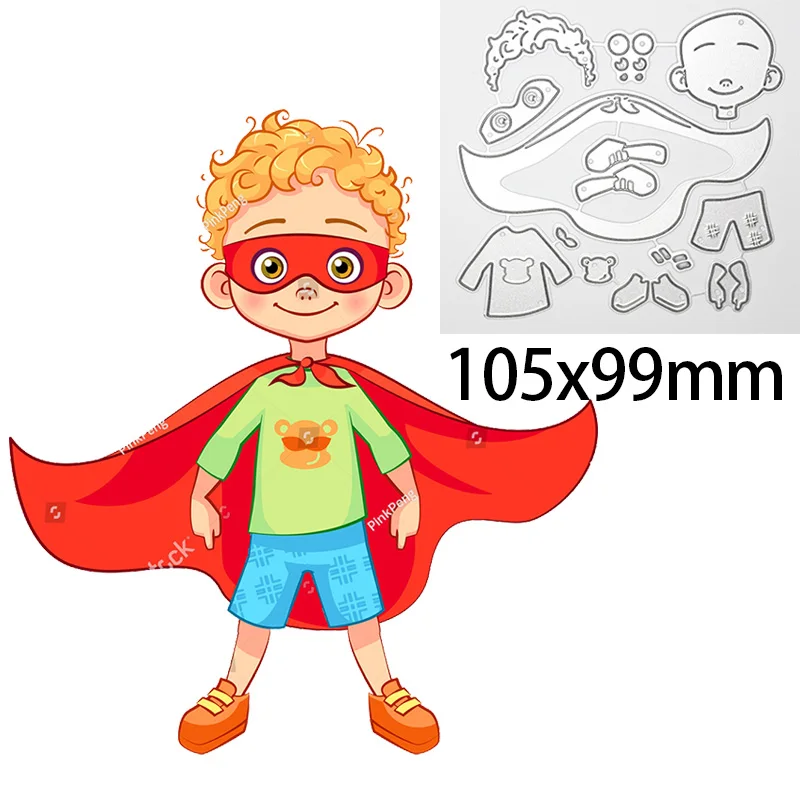 Прекрасный супер герой резки штампы Спорт девушка и мальчик металлическая Форма для DIY Изготовление скрапбукинга тиснение кукла-единорог - Цвет: 4