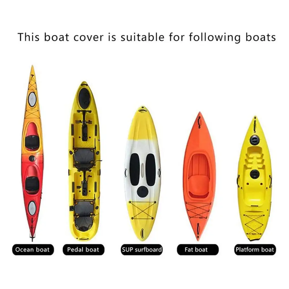Kayak Cover Boat Shield Universal Sport Waterproof Nylon Solar UV Resistant Case 