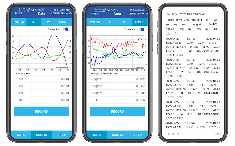Bluetooth компас BWT901CL AHRS акселерометр + гироскоп Угол магнитометр (XYZ 200 Гц MPU9250) для