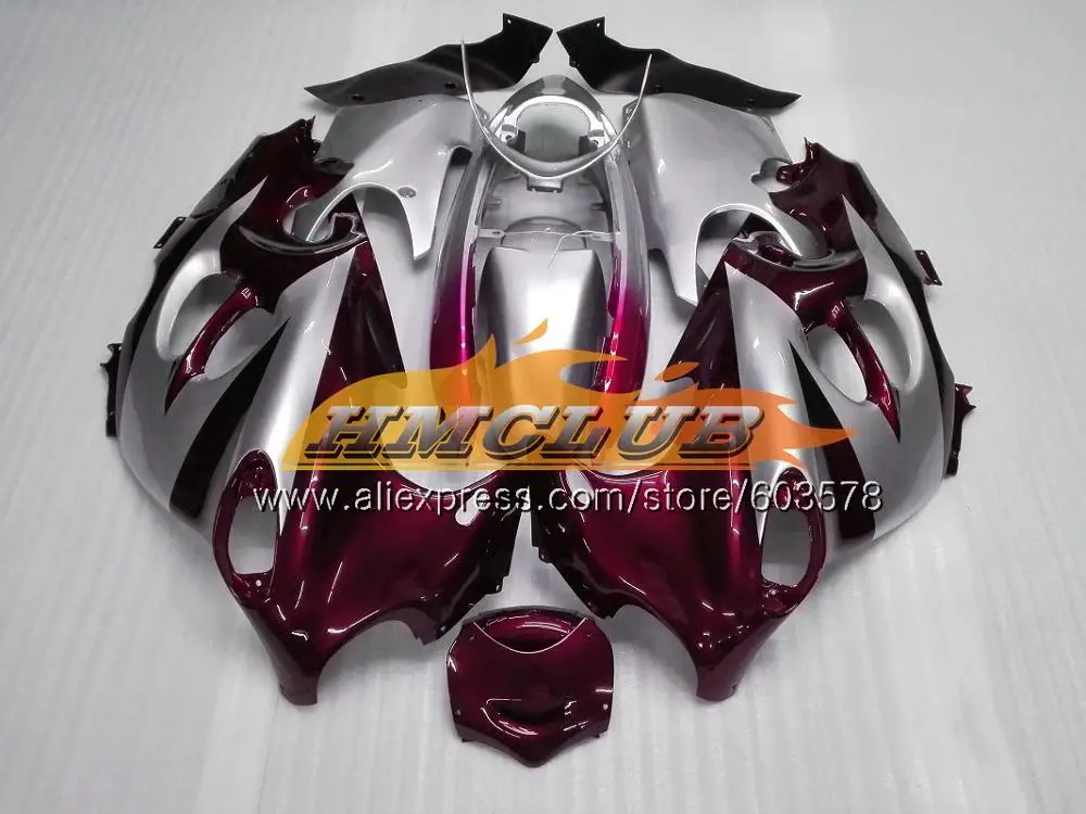 Корпус для Suzuki Katana GSXF 600 750 GSXF600 98 99 00 01 02 Красный Пламя 2CL. 124 GSX600F GSXF750 1998 1999 2000 2001 2002 обтекатель - Цвет: No. 18 Wine red