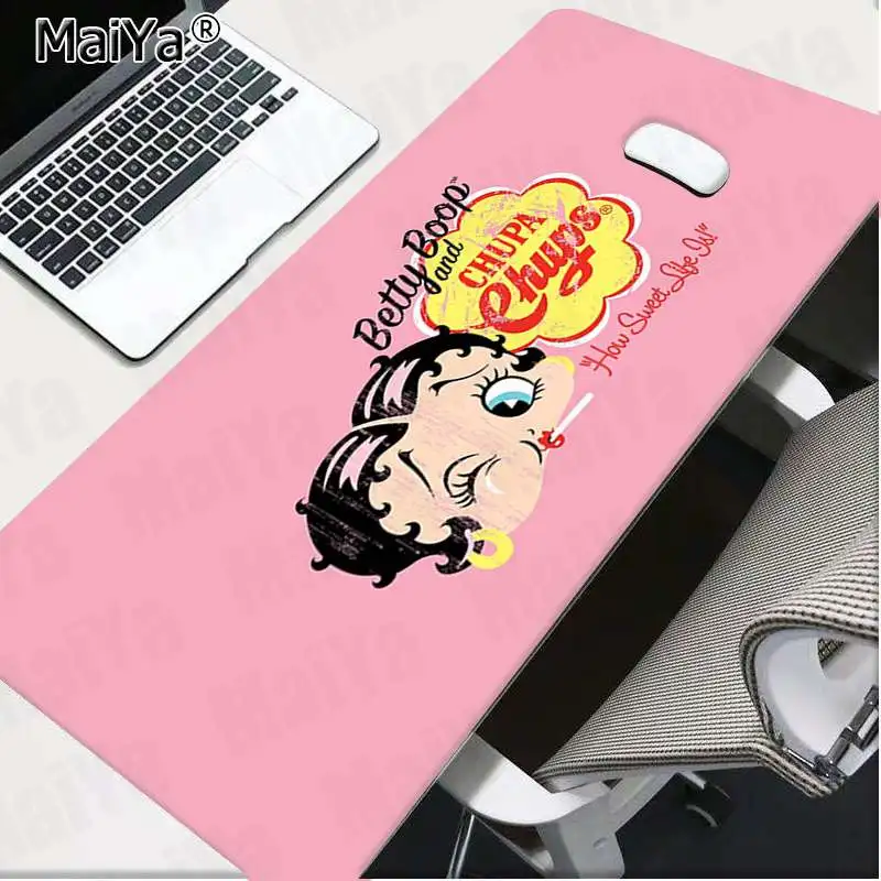 Lock Edge 30x80cm Maiya My Favorite Betty boop girl клавишный коврик резиновый игровой коврик для мыши Настольный коврик большой коврик для мыши клавиатуры коврик - Цвет: Lock Edge 30x80cm