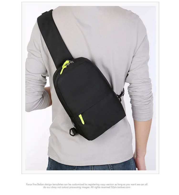 Повседневная мужская нагрудная сумка, легкая дорожная мужская сумка через плечо, 7,9 дюймов, iPad, сумка-мессенджер, Baga m, мужская и женская, черная, серая, синяя, мужская, Baga