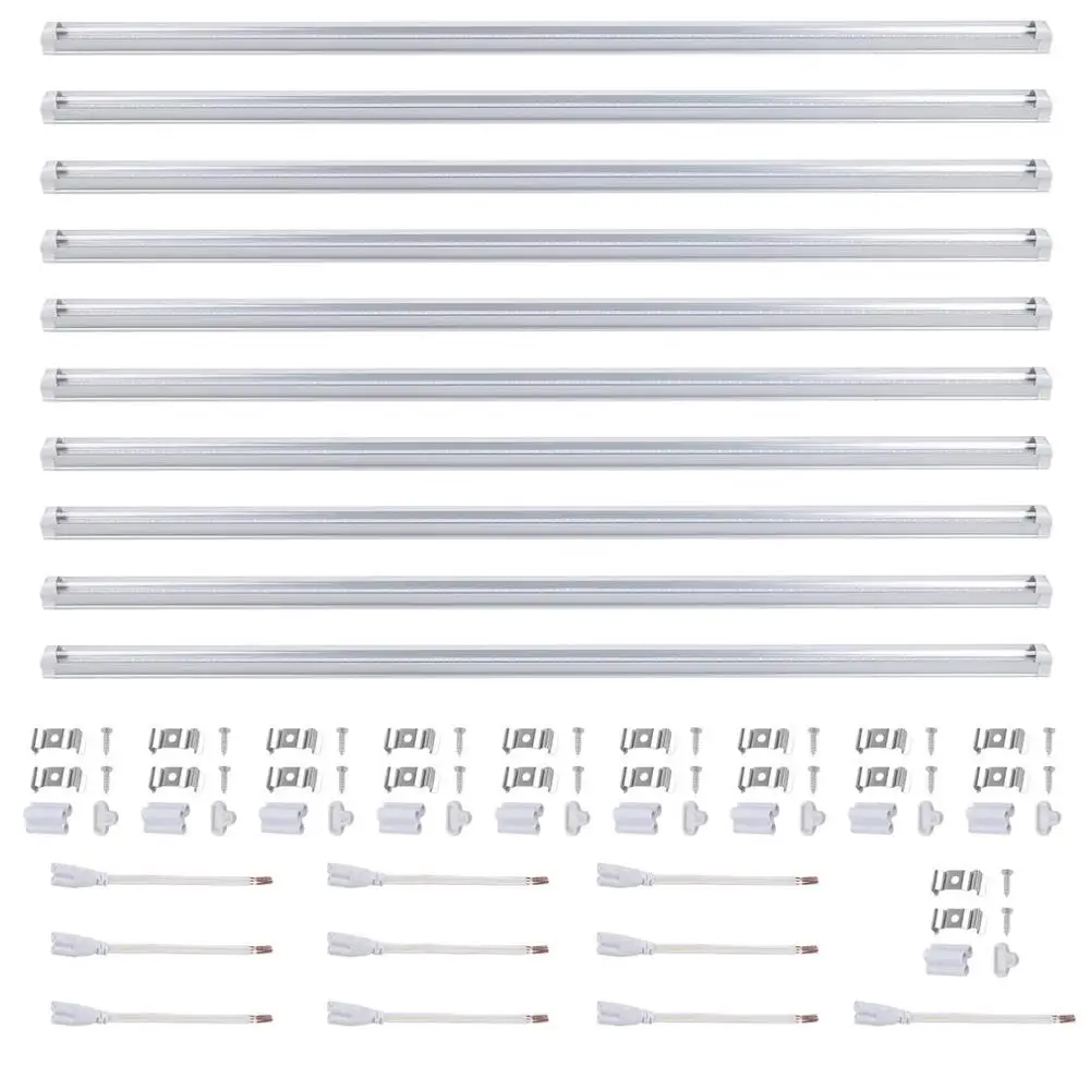 

10 Pcs Complete Light T8 Fluorescent LED Tube Light Lamp 1.2 M Length 18W Natural White 4000-4500K 85V-265V