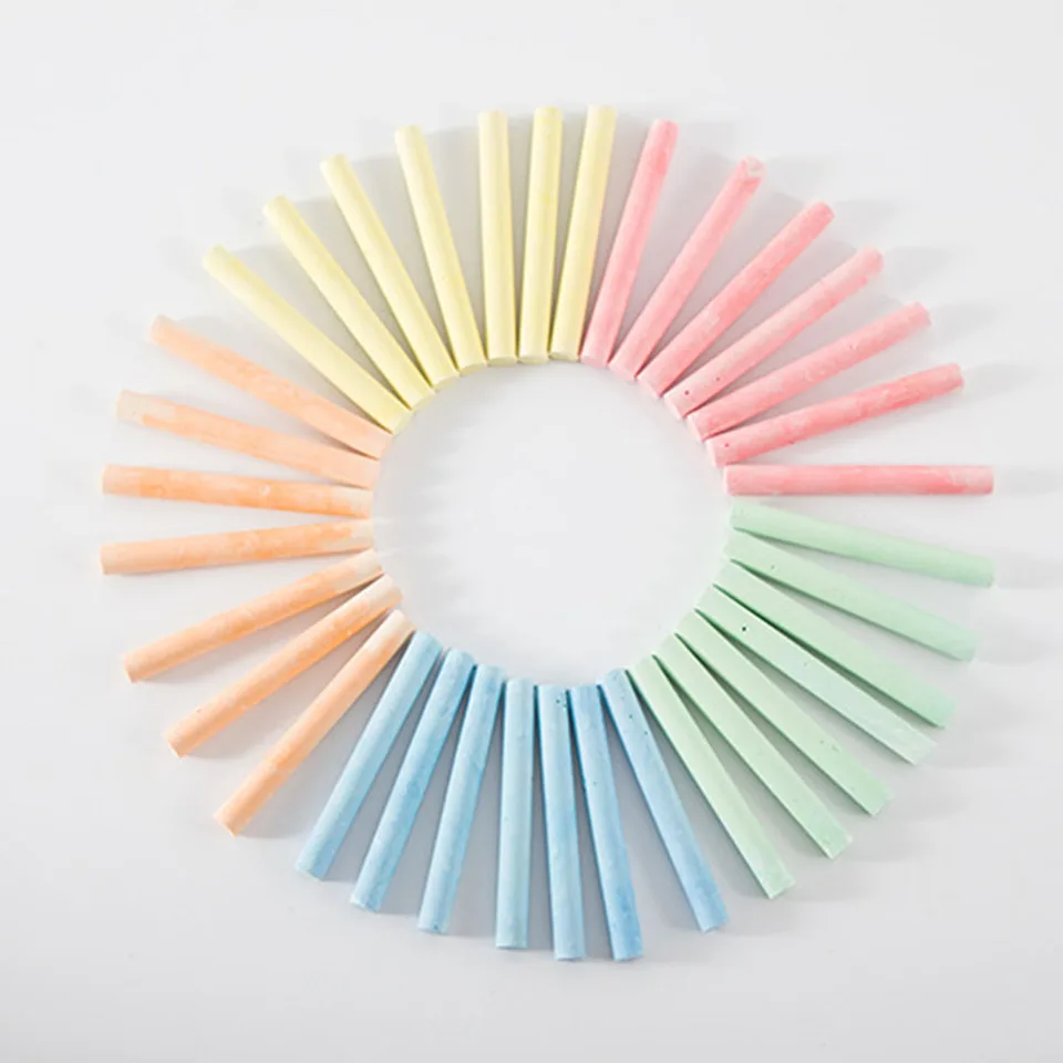 12 Piece Colorful Sidewalk Chalk Set for Kids