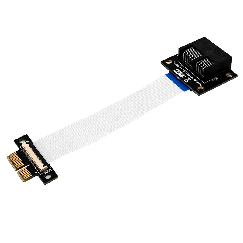 PCI Express PCI-E 1X до 1X плоский кабель-удлинитель Позолоченный разъем адаптера PCIE удлинитель для материнской платы Riser Card Mining