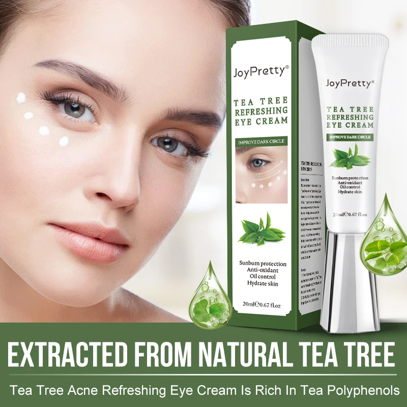 Tea Tree Acne Eye Cream Eliminate Fatty Particles Moisturizing Eye Care