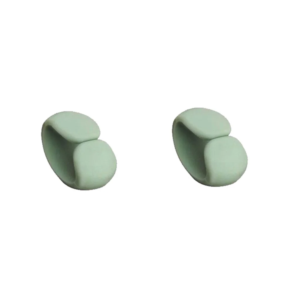 2 pcs 2 шт. многофункциональная Новая гарнитура, настольные концентраторы, силиконовые наушники, зарядное устройство, зажим для сматывания кабеля, шнур, органайзер, держатель для провода, шнур для телефона - Цвет: 2 pcs