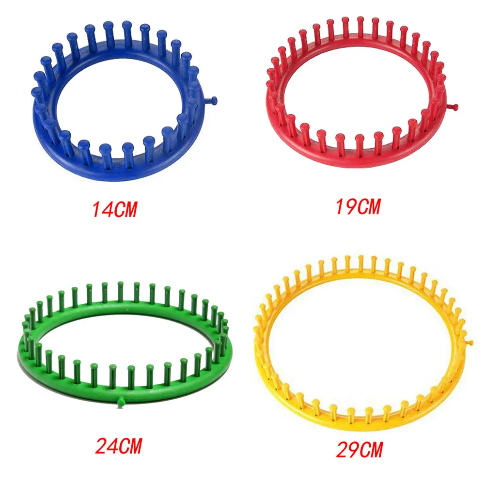 Round Scarf PP DIY Home Knitting Looms Circle Craft Tool Sewing Sock Suture Needle Circular Handmade Manual