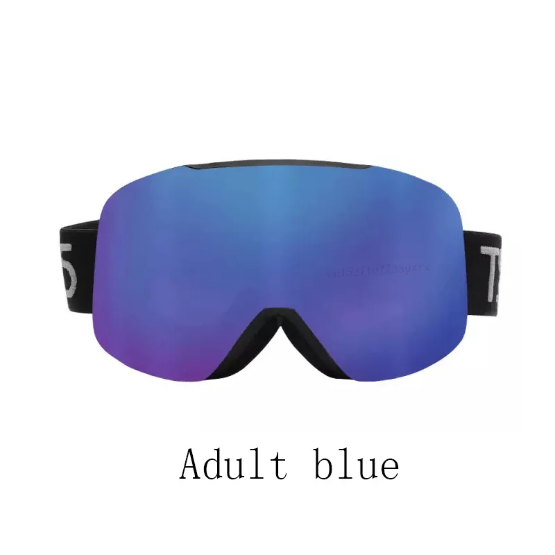 Adult blue Xiaomi Mijia сноуборд лыжные очки зимние спортивные очки для сноуборда Лыжная маска оборудование снежные очки лыжные принадлежности - Цвет: Adult blue