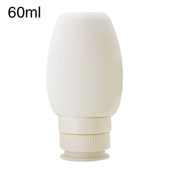 

60ml 80ml Elastic Face Cream Lotion Business Trip Silicone Wide Mouth Outdoor Sports Hair Conditioner Travel Bottle Salon Soft