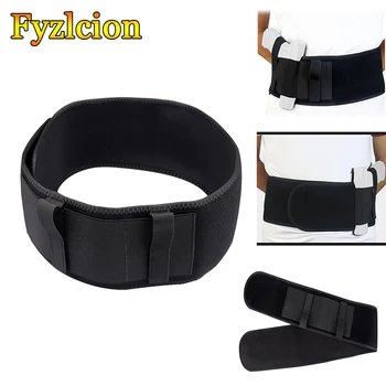 

Tactical Glock Holster Adjustable Elastic Band Belly Belt Band Concealed Carry Universal Magazine Gun Holster Fit Right/Left Ha
