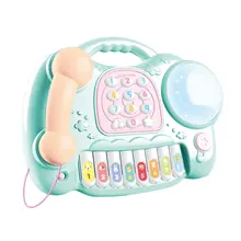 1 Набор, музыкальный телефон, игрушки, пианино, обучающая игрушка, АБС пластик, Имитация животных, звук, Ранние развивающие игрушки для детей, подарок