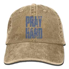 Молитва рук Религиозная Христианская Джинсовая Шляпа Регулируемая мужская стрейч бейсболки