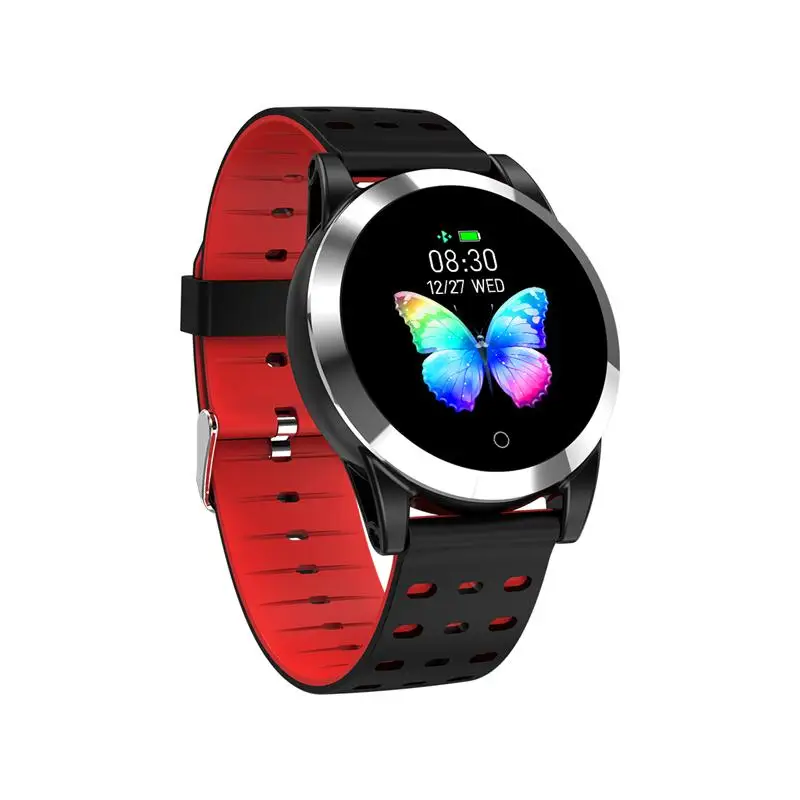 Red rubber strap 696 R19 Смарт-часы ECG+ PPG кровяное давление кислородное Обнаружение сердечного ритма контроль качества сна водонепроницаемые спортивные часы - Цвет: Red rubber strap