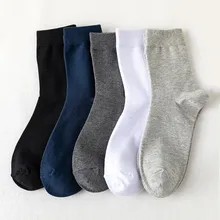 ZARE Men's Cotton Socks New Style Black Business Men Socks Soft Breathable Summer Winter for Male Plus Size A1 C39