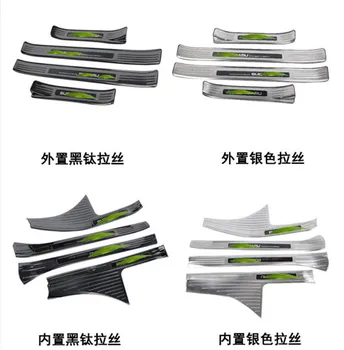 

high quality stainless steel Car door cover outside door sill plate for Subaru XV 2018-2019 Car Styling Accessories