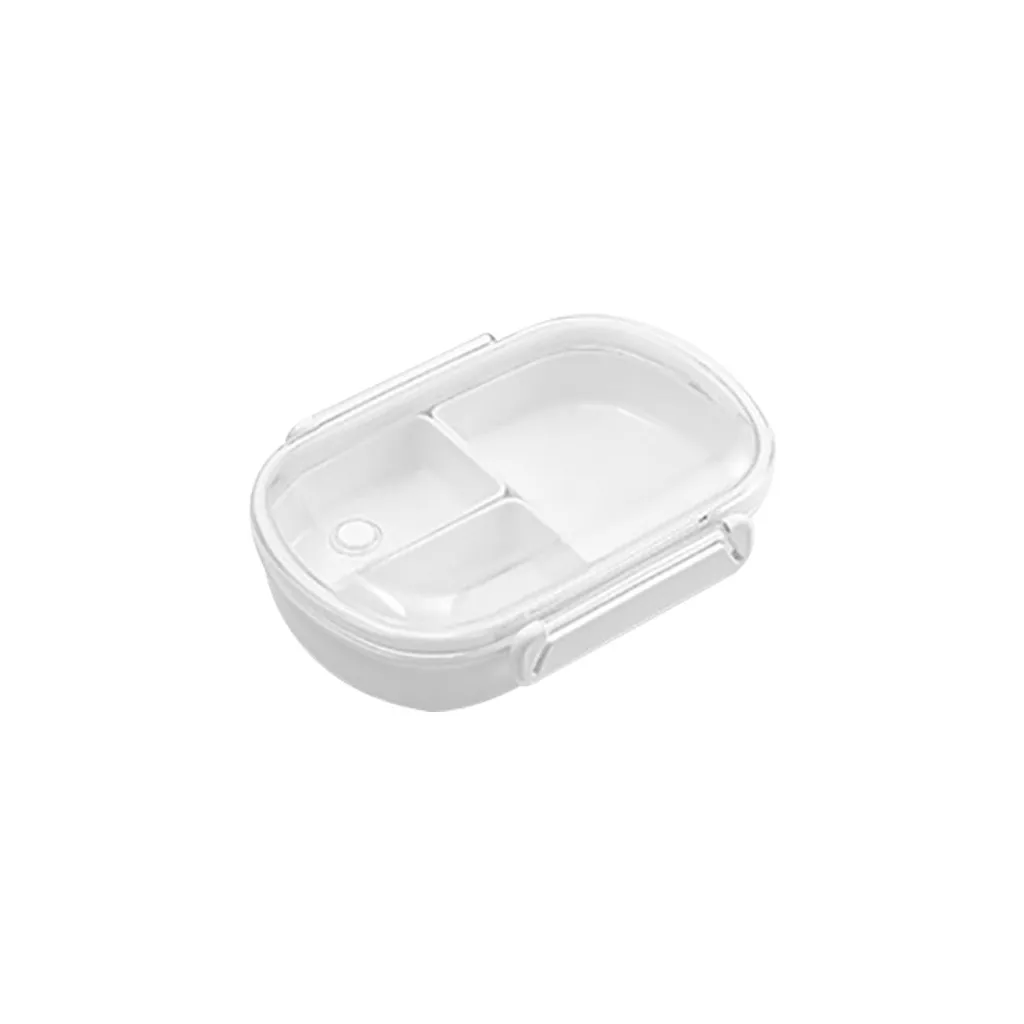 18X13.3X 4.8cm Пластиковый Ланч-бокс контейнер для хранения еды Bento Микроволновая Печь Портативный отсек герметичный школьный пищевой ящик E3 - Color: 18X13.3X 4.8cm