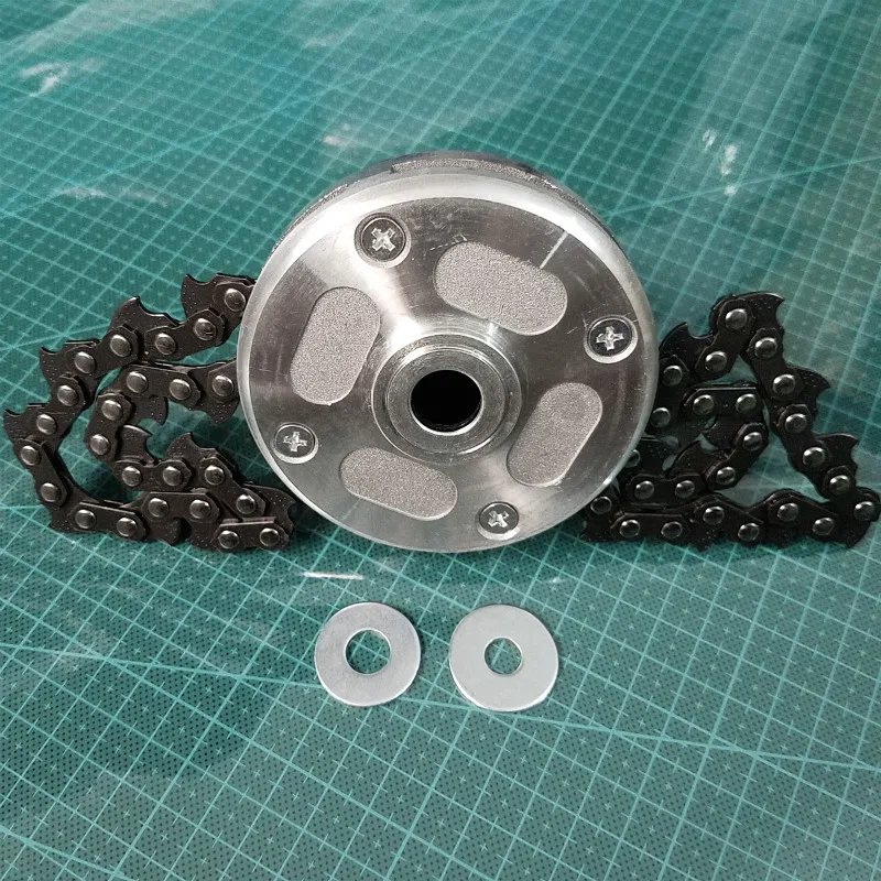 Grass Trimmer Head Universal Lawn Mower Chain Trimmer Head Chain Brushcutter For Trimmer Garden Grass Brush Cutter Tools Spare Parts