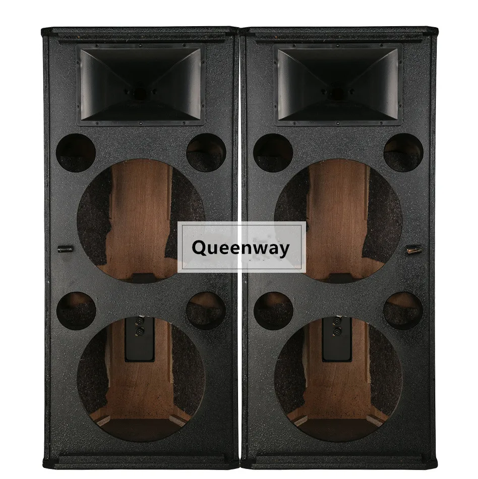 Qe 022 Double 15 Inch Speaker Empty Box Professional Stage Audio Ktv