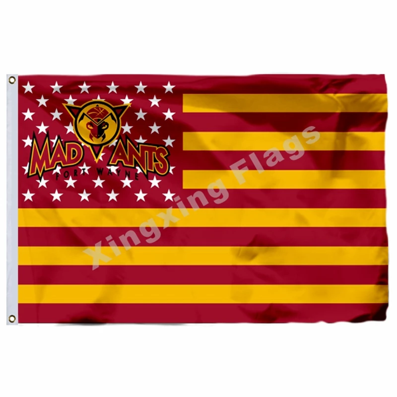 Fort Wayne Mad Ants НБА DL-Maine красные когти флаг баннер с модифицированным флагом США 3ft X 5ft полиэстер летающий размер 90X150 см - Цвет: Fort Wayne Mad Ants