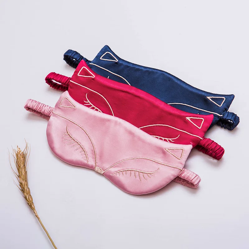 

Cartoon Fox Eye Patch Sleep Shading Breathable Women's Cute South Korea Pajama Eye Protection Embroidered Cover Anti-noise on Be
